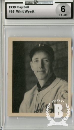 1939 Play Ball #95 Whit Wyatt RC