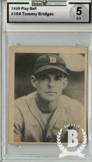 1939 Play Ball #104 Tom Bridges