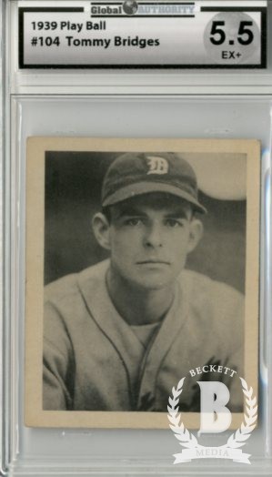 1939 Play Ball #104 Tom Bridges