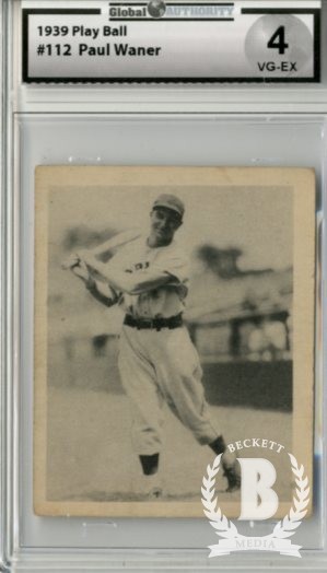 1939 Play Ball #112 Paul Waner