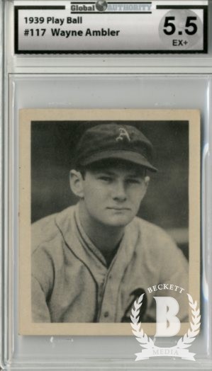 1939 Play Ball #117 Wayne Ambler RC