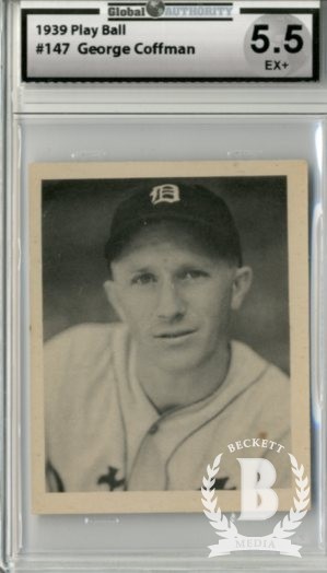 1939 Play Ball #147 George Coffman RC
