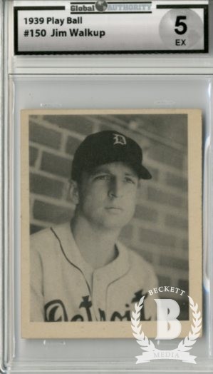 1939 Play Ball #150 James Walkup RC