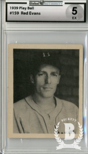 1939 Play Ball #159 Red Evans RC