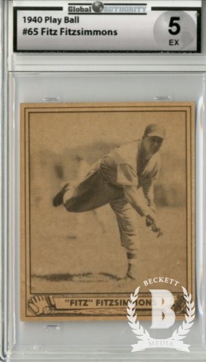 1940 Play Ball #65 Fred Fitzsimmons