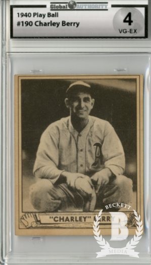 1940 Play Ball #190 Charley Berry