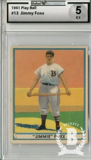 1941 Play Ball #13 Jimmie Foxx
