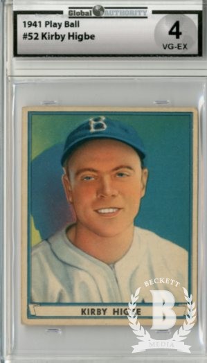 1941 Play Ball #52 Kirby Higbe RC