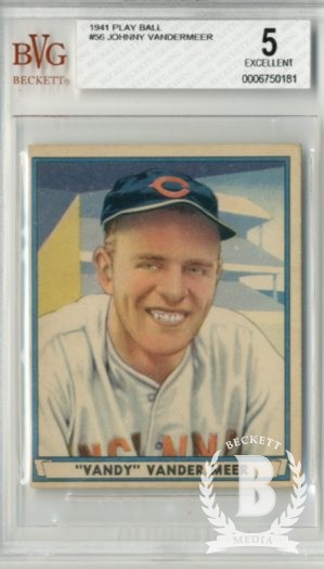 1941 Play Ball #56 Johnny VanderMeer RC