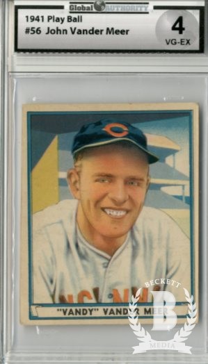 1941 Play Ball #56 Johnny VanderMeer RC