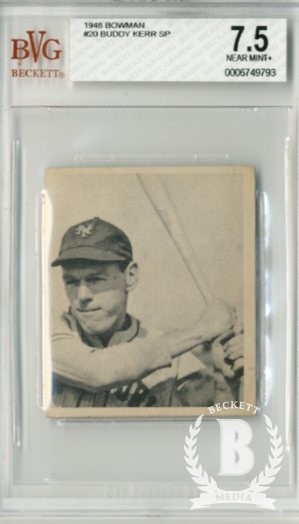 1948 Bowman #20 Buddy Kerr SP RC