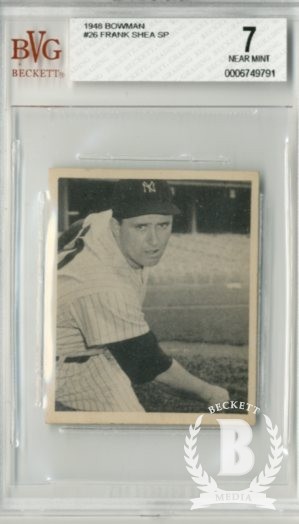 1948 Bowman #26 Frank Shea SP RC