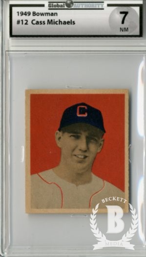 1949 Bowman #12 Cass Michaels RC