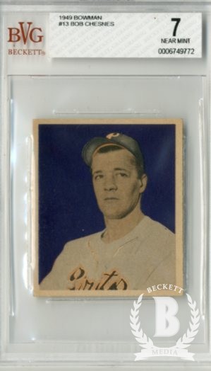 1949 Bowman #13 Bob Chesnes RC