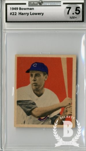 1949 Bowman #22 Peanuts Lowrey RC