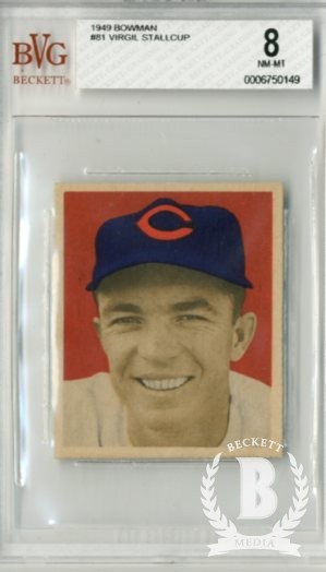 1949 Bowman #81 Virgil Stallcup RC