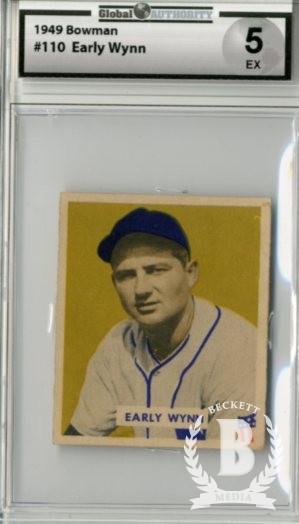 1949 Bowman #110 Early Wynn RC