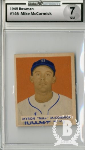 1949 Bowman #146 Mike McCormick RC