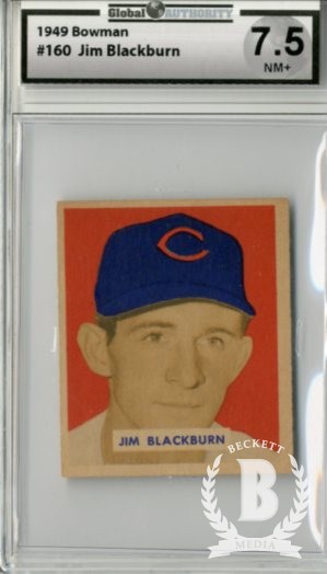 1949 Bowman #160 Jim Blackburn RC