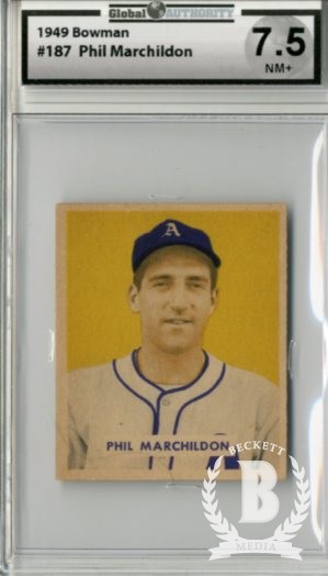 1949 Bowman #187 Phil Marchildon RC