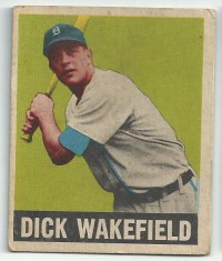 1949 Leaf #50 Dick Wakefield RC front image