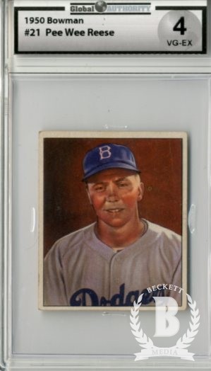 1950 Bowman #21 Pee Wee Reese