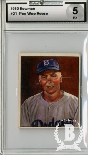 1950 Bowman #21 Pee Wee Reese