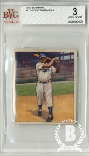 1950 Bowman #22 Jackie Robinson