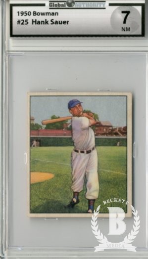 1950 Bowman #25 Hank Sauer