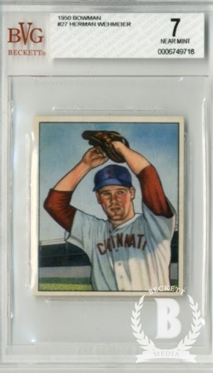 1950 Bowman #27 Herman Wehmeier