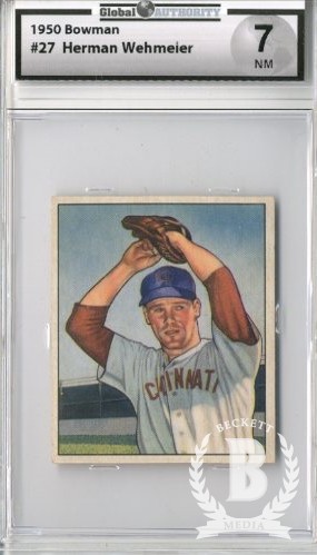 1950 Bowman #27 Herman Wehmeier