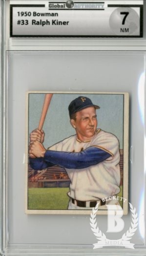 1950 Bowman #33 Ralph Kiner