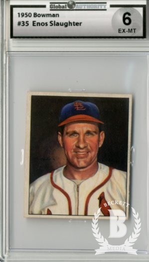 1950 Bowman #35 Enos Slaughter
