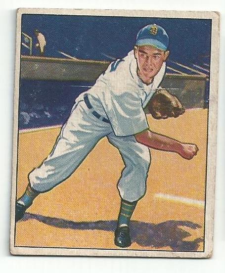1950 Bowman #42 Art Houtteman RC