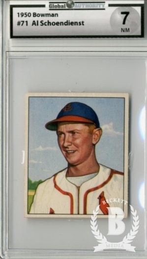 1950 Bowman #71 Red Schoendienst