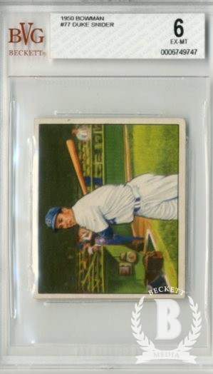 1950 Bowman #77 Duke Snider