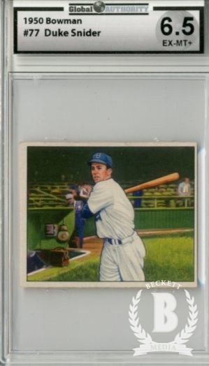 1950 Bowman #77 Duke Snider