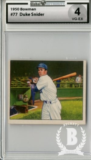 1950 Bowman #77 Duke Snider
