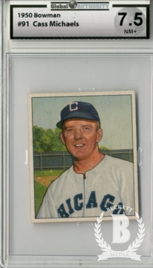 1950 Bowman #91 Cass Michaels