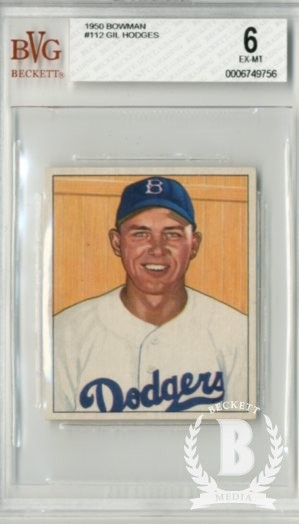 1950 Bowman #112 Gil Hodges