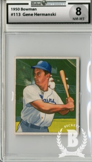 1950 Bowman #113 Gene Hermanski