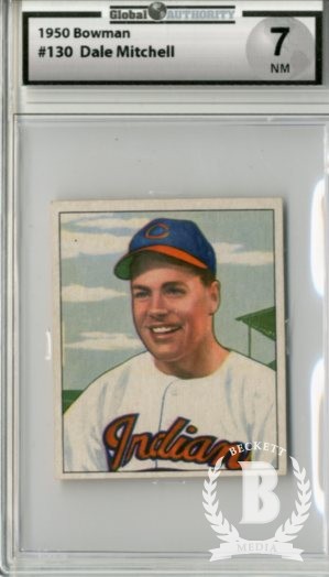 1950 Bowman #130 Dale Mitchell