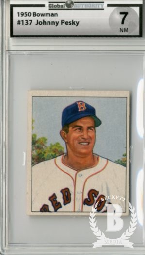 1950 Bowman #137 Johnny Pesky
