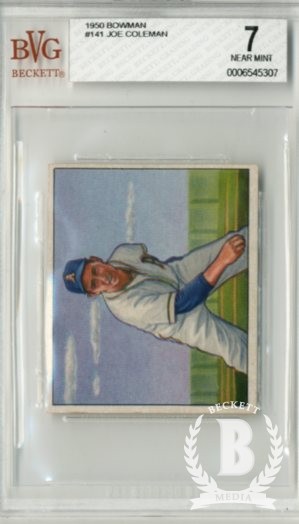 1950 Bowman #141 Joe Coleman RC