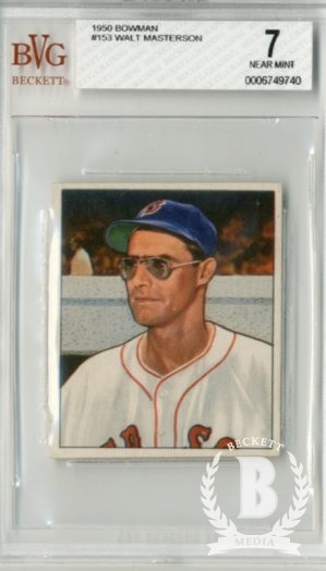 1950 Bowman #153 Walt Masterson