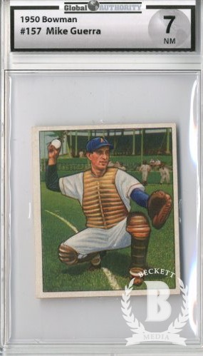 1950 Bowman #157 Mike Guerra