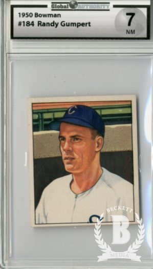 1950 Bowman #184 Randy Gumpert