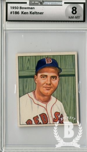 1950 Bowman #186 Ken Keltner
