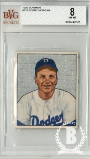 1950 Bowman #222 Bobby Morgan RC