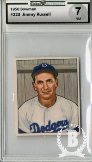 1950 Bowman #223 Jim Russell